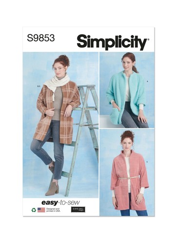 Simplicity 9853 femmes manteau - 9853,