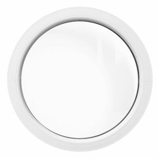 Fenêtre ronde fixe PVC blanc oeil de boeuf VEKA avec double vitrage