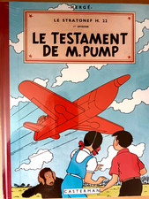 Album BD Jo & Zette Hergé "Le testament de M. Pump" Fac-similé EO 1951