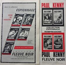 2 ads edit black river PAUL KENNY ESPIONAGE YEAR 1965 No. A3501