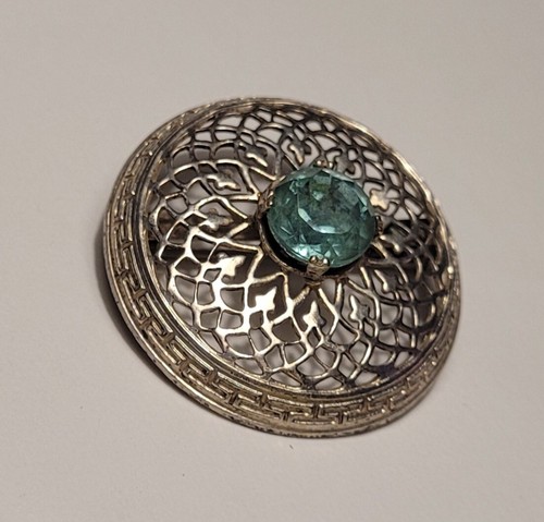 Ancien bijou broche pierre - ancien,
