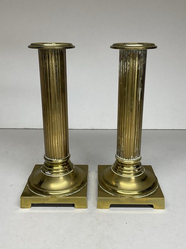 Bougeoirs bronze doré style - bougeoirs,