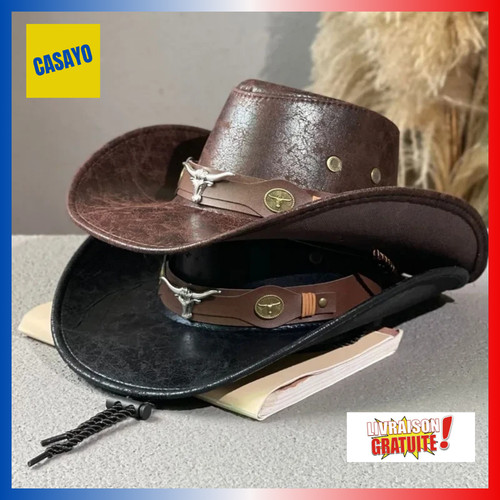 Chapeau cowboy western faux - chapeau,