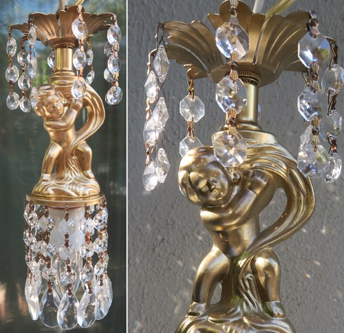 Swag cherub hanging - hanging, lamp