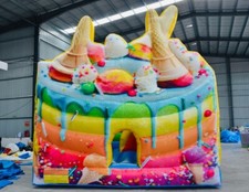 Trampoline À Glace 4.8x4.5x4.5m Certifié CE + Souffleur & Kit De Réparation