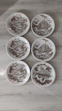 6 LONGCHAMP PICAULT FISH PLATES