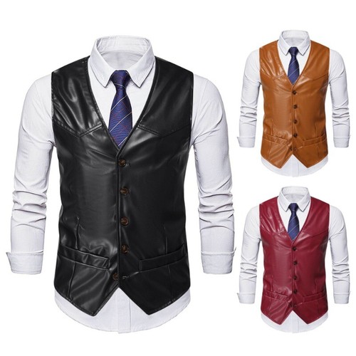 Veste gilet cuir - veste,