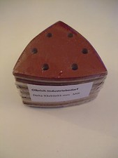 Delta 93mm Ponceuse Haft-Schleifblätter Triangles de Meulage Fermeture Scratch