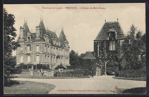 Cpa verneuil château - cpa,