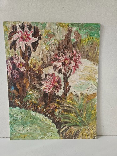 Tableau huile sur carton - tableau,