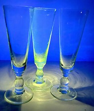 3 Antique Manganese Brewery Thick Cup Glasses