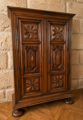 Armoire louis xiii noyer - armoire,
