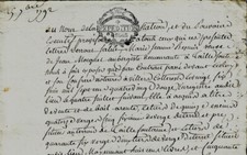 1792 Lease to Taillefontaine and Villers-Cotterêts BISCUIT MOCQIET MELLAYE BACQUET