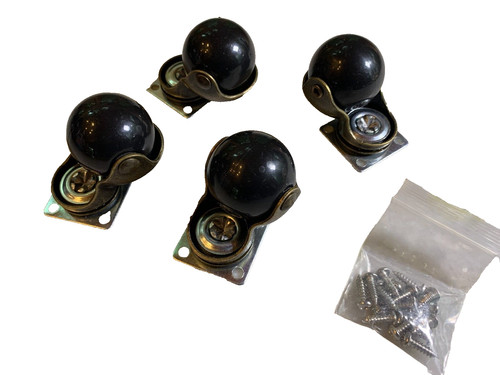 Vintage black round - round, ball