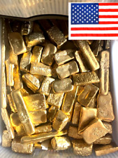 230 Grams Scrap Gold bar For Gold Recovery Melted Different Computer coins Pins