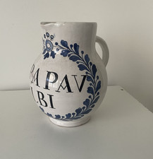 Pichet pot de pharmacie style faience NEVERS  S. Papav Albi.