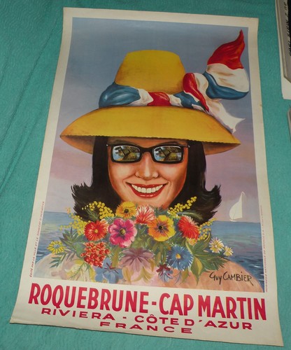 Affiche ancienne roquebrune - affiche,