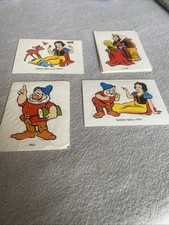 Vintage Snow White And The 7 Dwarves The Laughing Cow Sticker/Stickers 1973 