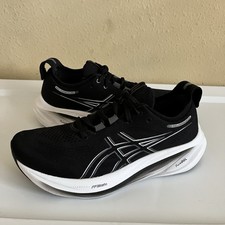 Asics Womens Gel Nimbus 26 1012B601 Black Running Shoes Sneakers Size 9.5