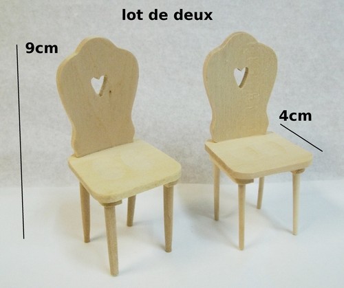Lot chaises miniature - 2,