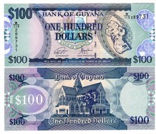 Guyane GUYANA Billet 100 Dollars ND 2021 -2022 PNL NEW NOUVEAU  NEUF UNC