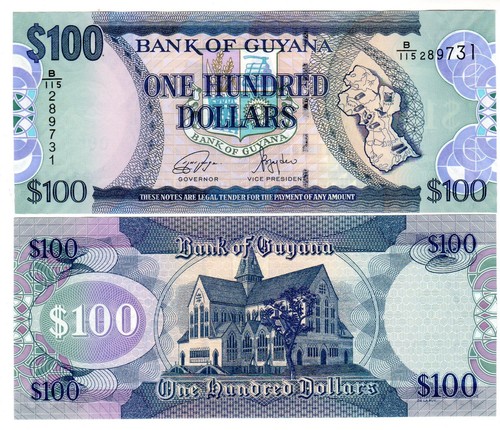 Guyane guyana billet 100 - guyana,