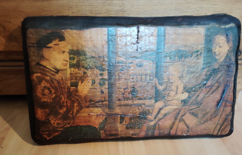 401 tableau sur planche - -,