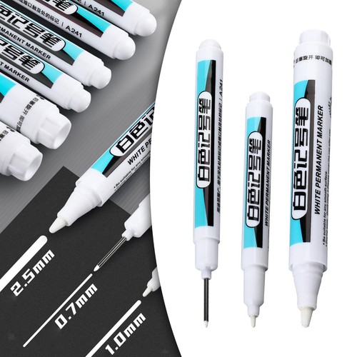 Marqueur blanc permanent - blanc,