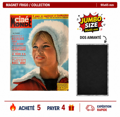 Magnet frigo brigitte bardot - brigitte,