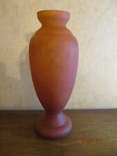 LORRAIN (DAUM-CROISMARE)  vase balustre signé Hauteur 237mm