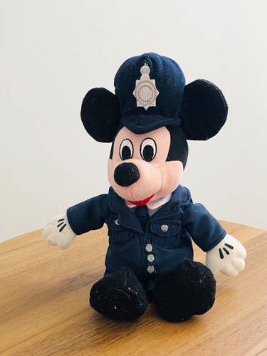 Peluche mickey mouse policier - mickey,