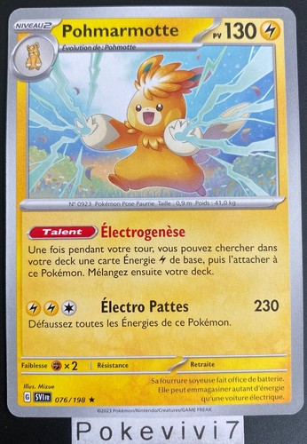 Carte pokemon pohmarmotte - pokemon,