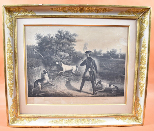 Gravure XIXème - Chasse au