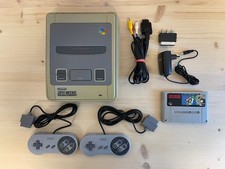 SNES - Super Nintendo Console with 2 Controllers + Super Mario World (B)