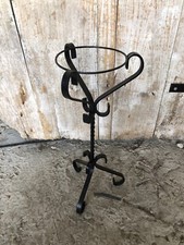 Ancien Porte Plante Pot Métal