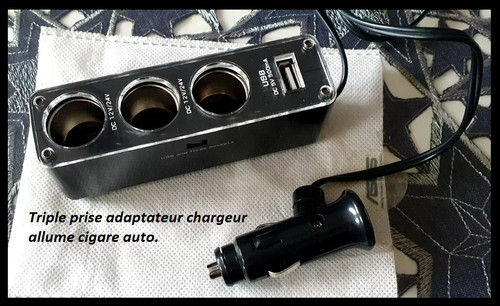 Triple prise adaptateur
