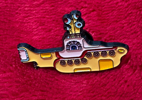 Yellow submarine enamel pin - enamel,