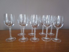 9 Verres à vin H 15 cm en
