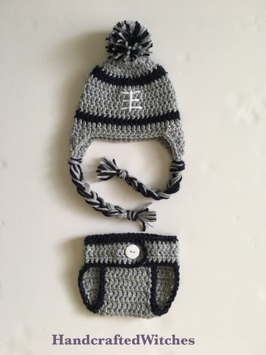Hand crocheted baby - baby, football