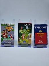 Lot de 3 mini jeux: Kikafé? La Bonne Paye. L'Anglais jeu questions réponses