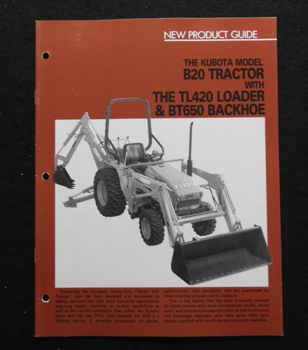 Véritable kubota b20 - kubota, tracteur