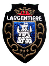 LARGENTIERE PATCH ♦️ARDECHE ♦️ AUVERGNE-RHÔNE-ALPES♦️ Embroidered ♦️