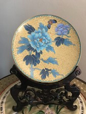 CLOISONNE ASSIETTE PLAT BRONZE