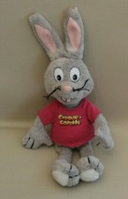 Croque Carrot grey rabbit plush blanket pink t-shirt 28 cm