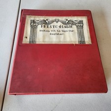 Vintage Presto Magic Shop Guestbook Magician Signatures Fredric Broder History