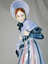 STUNNING CERAMIC SUBJECT GOEBEL ART DECO WOMAN & SMALL DOG SPIRIT GOLDSCHEIDER