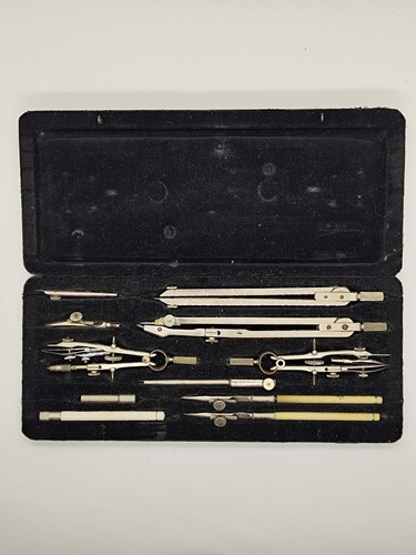 Ancien coffret compas - de, &