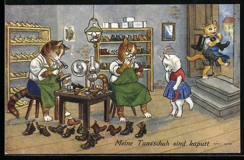 Carte postale chaussure de - ma,