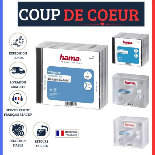 Hama boîtier double - cd,