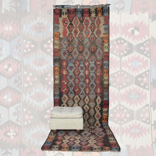 Tapis couloir kilim bohème - de,